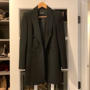 Zara Long Black Blazer Size Small